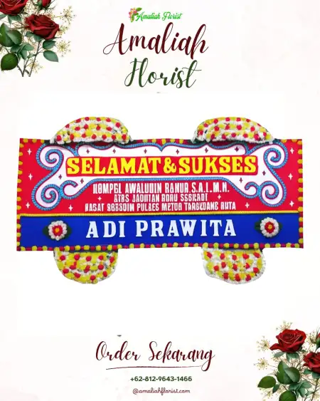 Papan Bunga Ucapan Selamat Plawikan